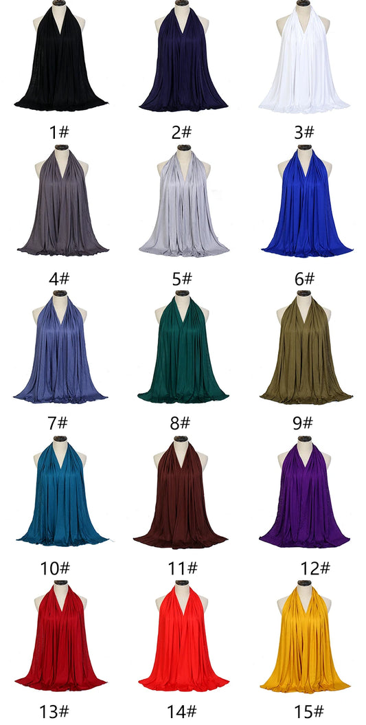 Hijab Jersey Coton Modal — Plus de 100 Couleurs